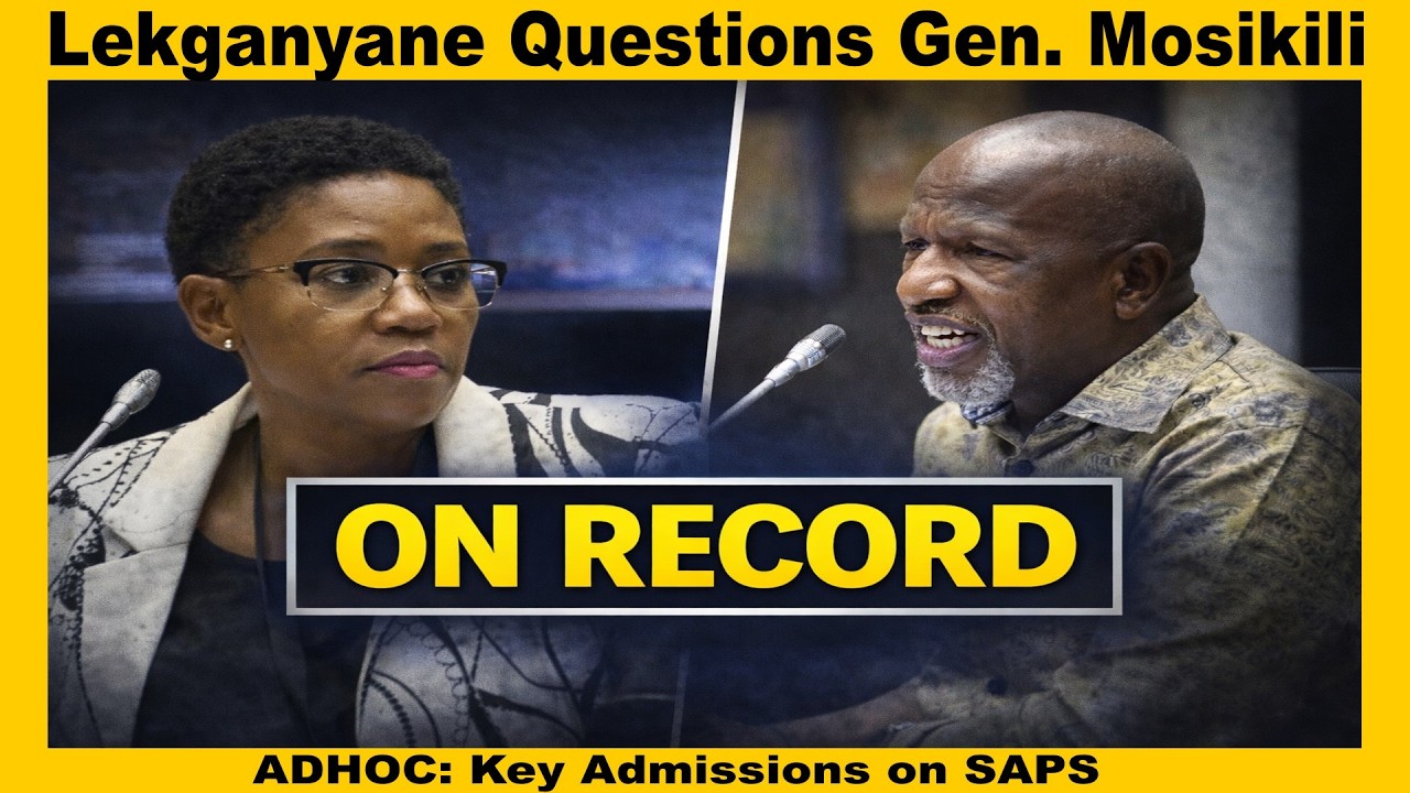 WATCH: Gen Mosikili Admits SAPS &ldquo;On the Verge of Capture&rdquo; in Parliament Hearing