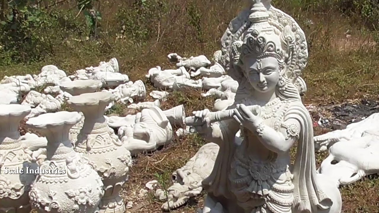 Handmade "Craft IDOLS" Making of RadhaKrishna idols / Small Scale IndustrieS