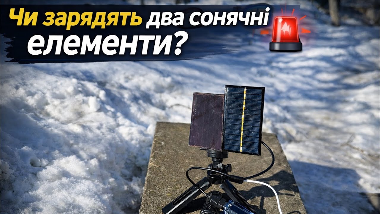 ДВА СОЛНЕЧНЫЕ ЭЛЕМЕНТЫ ЗАРАДЯТ ИЛИ НЕТ?