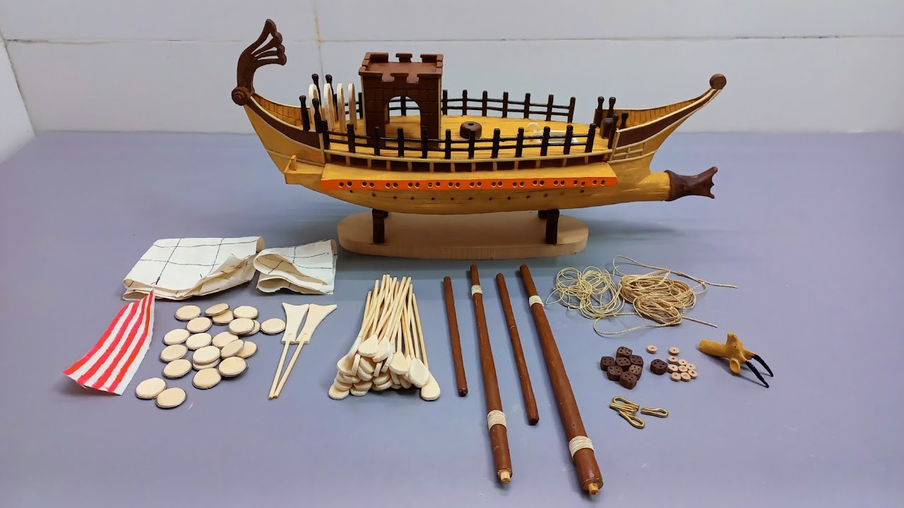 Building a Handmade Ancient Warship Model in 20 Days