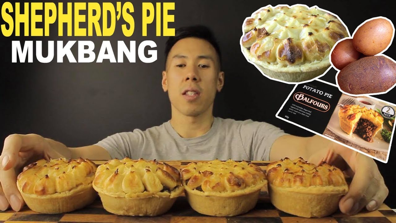 [MUKBANG] CREAMY SHEPHERD'S PIE/POTATO PIE-BIG BITES!