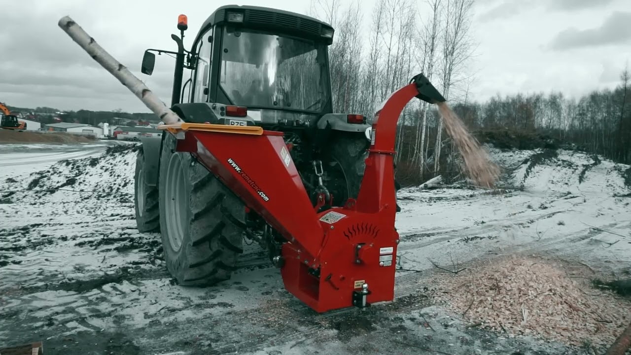 Testujemy nowe rozwiązania :) Rębak bębnowy do ciągnika:)