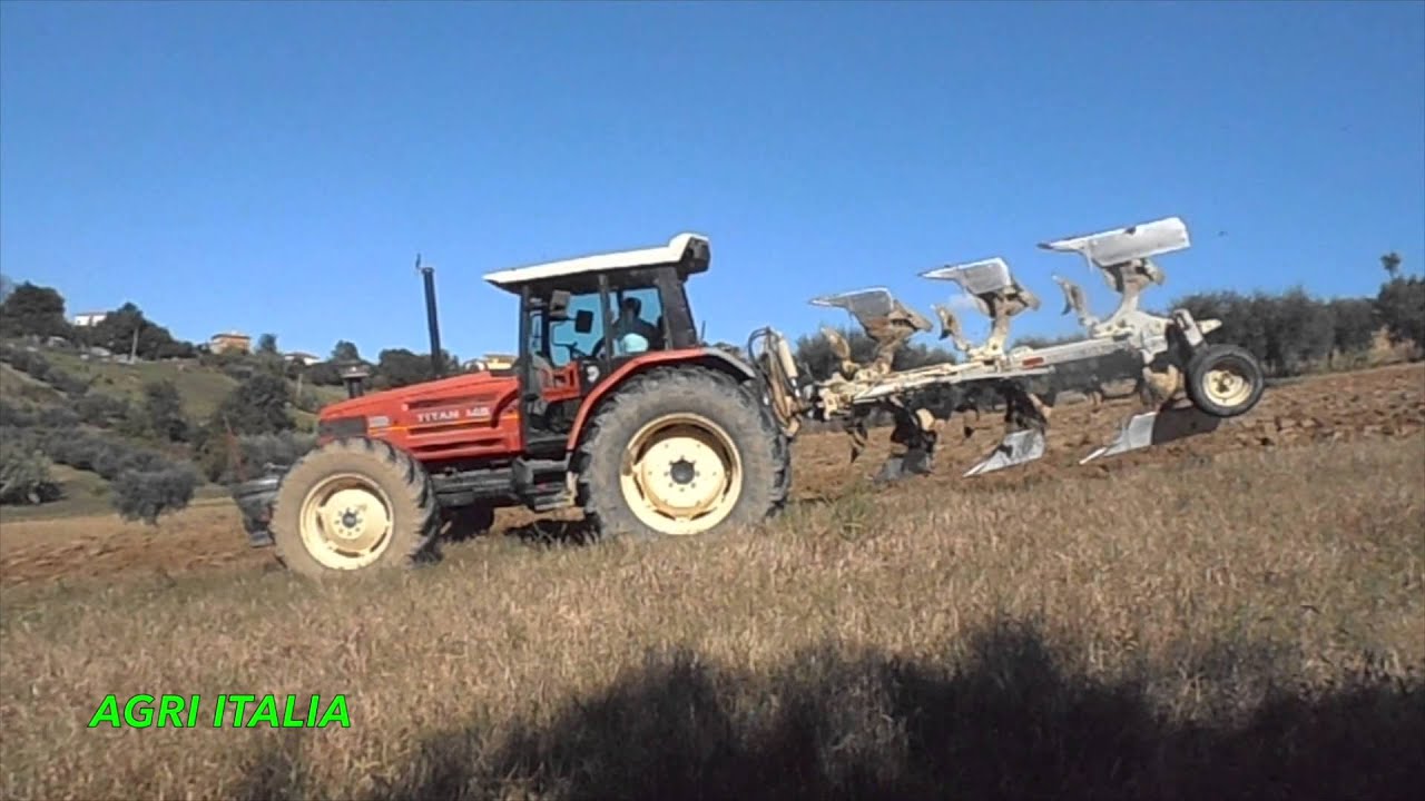 Aratura con Same Titan 145 e trivomere ER.MO