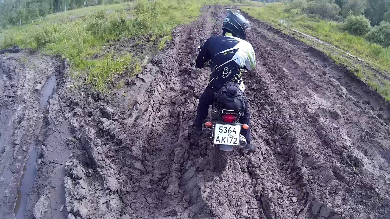 Покатушка на Yamaha YBR 125 по лесам по пескам (длинная версия)