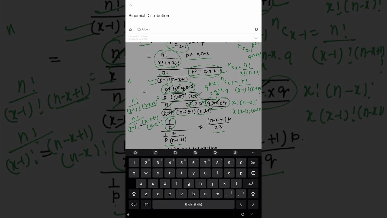 Mode of Binomial distribution 