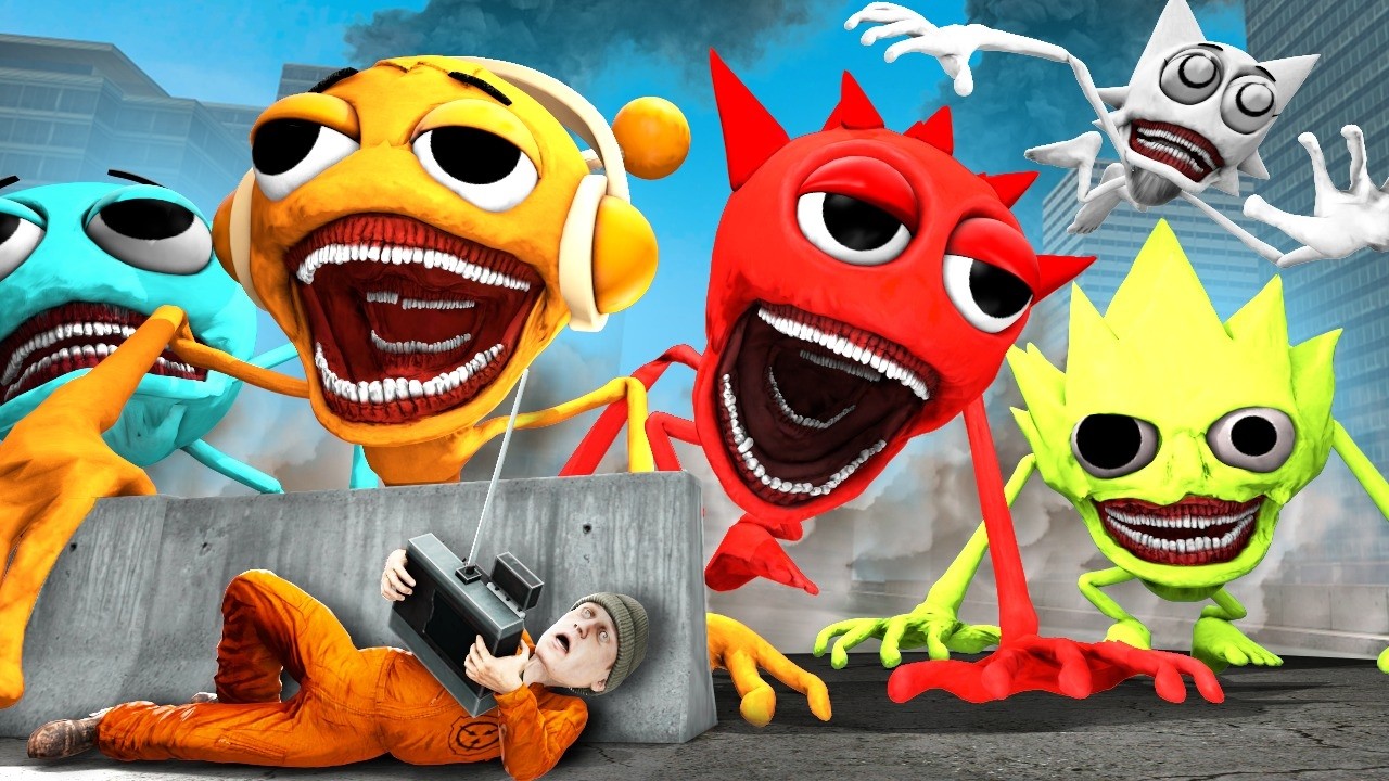 DESCUBRIMOS a INCREDIBOX SPRUNKI TAPES con un DRON que lo CAPTURÓ | GARRY'S MOD