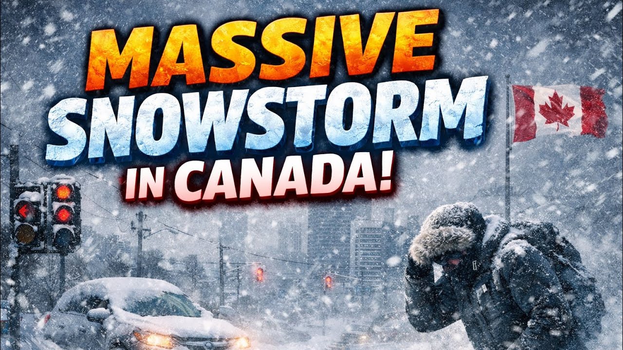 Canada Snowstorm Update 🌨️ | Heavy Snow, Strong Winds & Cold 