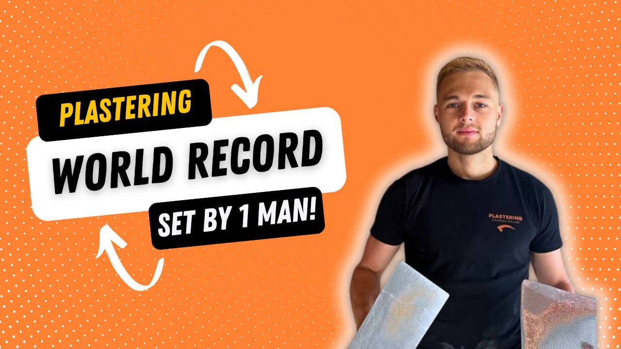 World record for BIGGEST plastering set by 1 man!