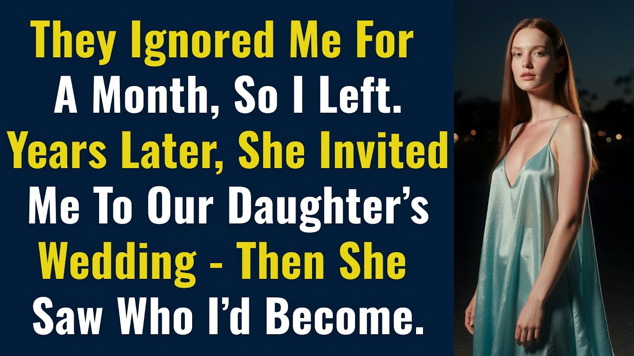 They Ignored Me For A Month, So I Left. Years Later, She Invited Me To Our Daughter’s Wedding...