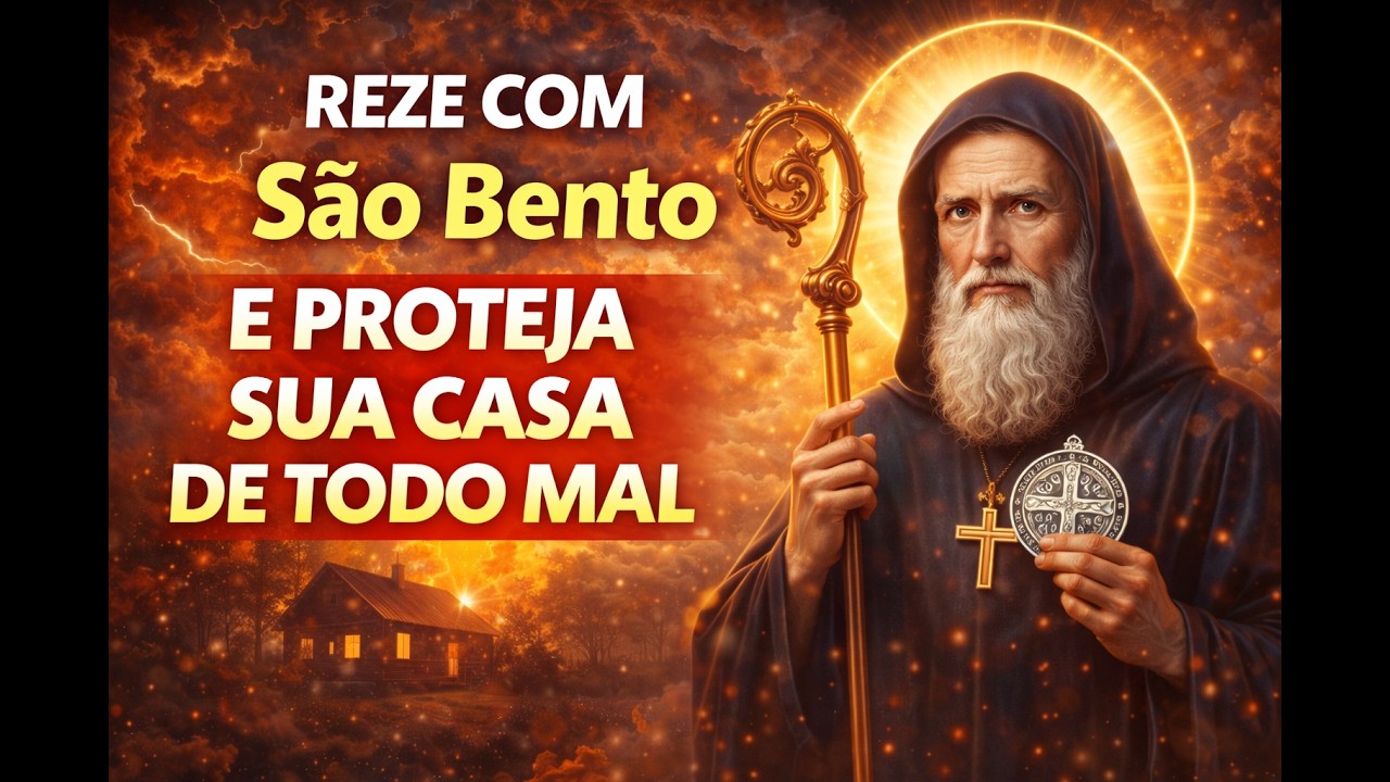 REZE COM São Bento E PROTEJA SUA CASA DE TODO MAL | Oração Poderosa de Proteção