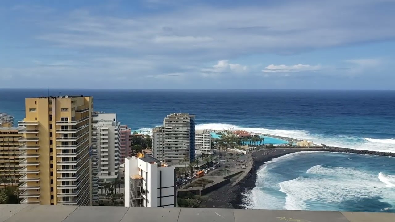 Playa Martinez (top view) Puerto de la Cruz, Thenerife, Canary Islands, Spain