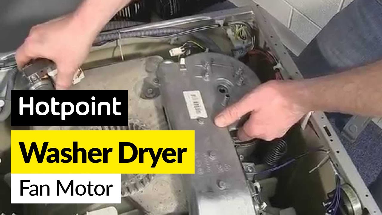 Как заменить двигатель вентилятора в стирально-сушильной машине Indesit или Hotpoint
