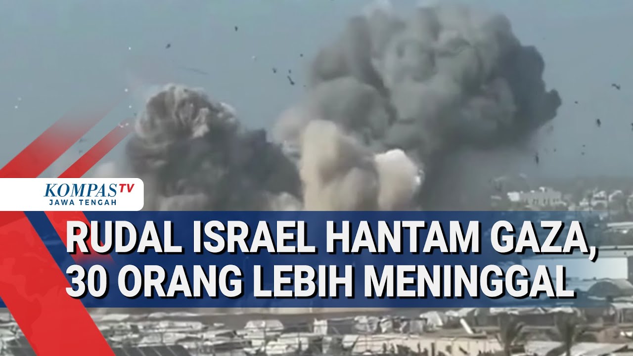 Brutal! Rudal Israel Hantam Gaza, 30 Orang Lebih Meninggal
