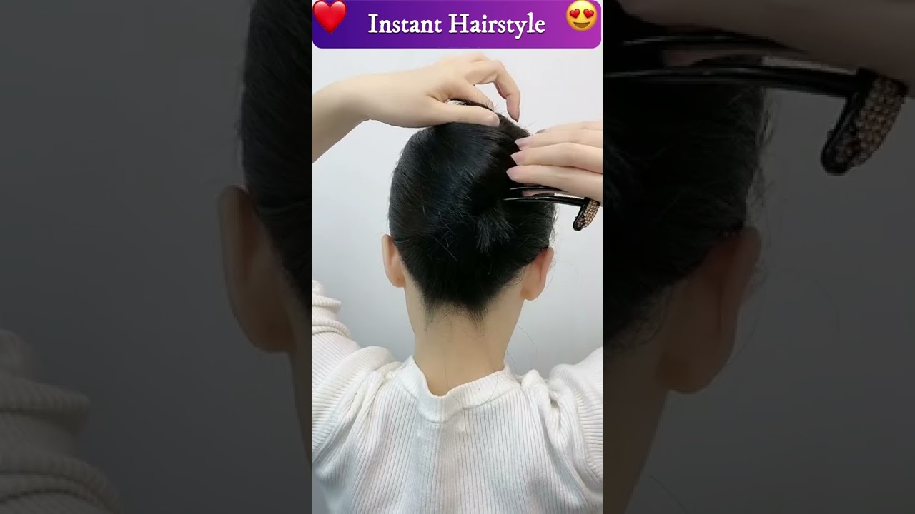 Hair Comb Clip Hairstyles  #shorts #hairhacks #youtubeshorts
