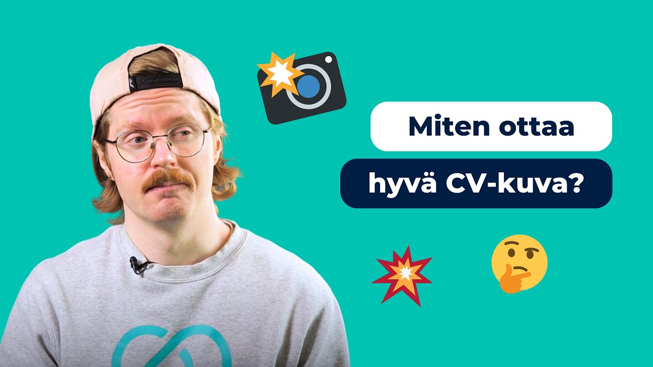 Millainen on hyv&auml; CV-kuva ja miten se otetaan? 📸 N&auml;in onnistut 💪 | Duunivinkit