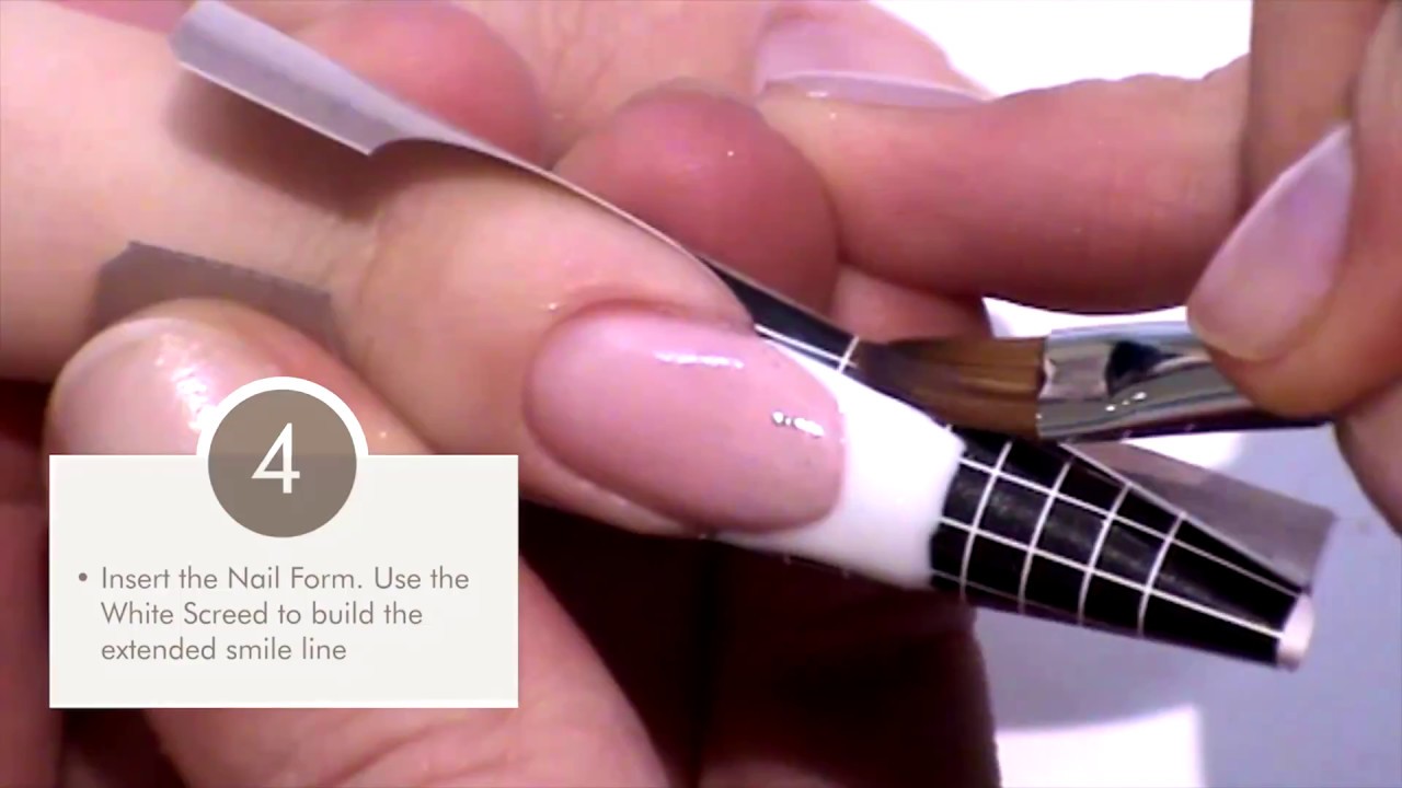 Nail Bed Lengthening with White Free Edge Extension | Bio Sculpture Supreme French