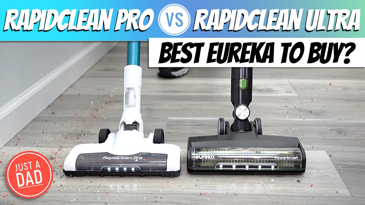 NEW  Eureka Cordless Stick Vacuum COMPARISON: Rapid Clean Ultra (NEC370GR) vs Pro (NEC180)