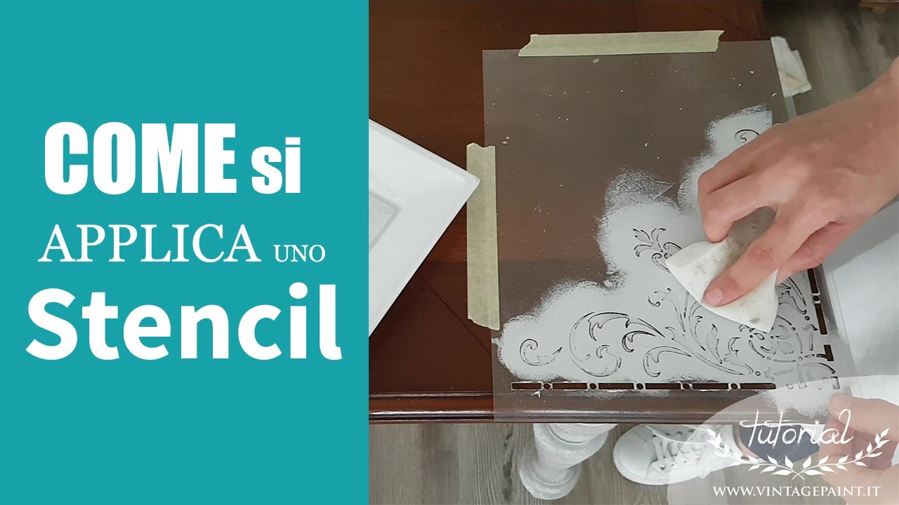 Come fare uno STENCIL con la VINTAGE chalk PAINT