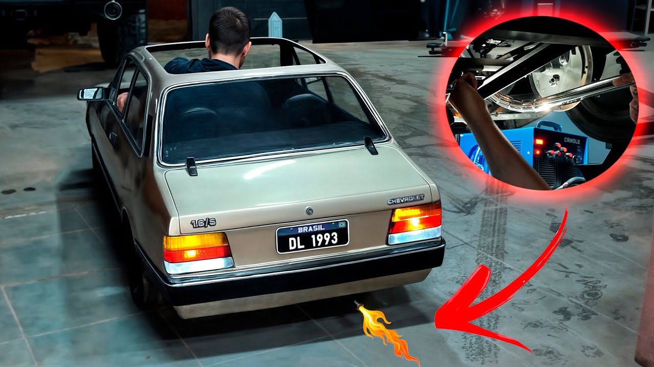 Mini Chevette agora com ESCAPE FULL INOX!