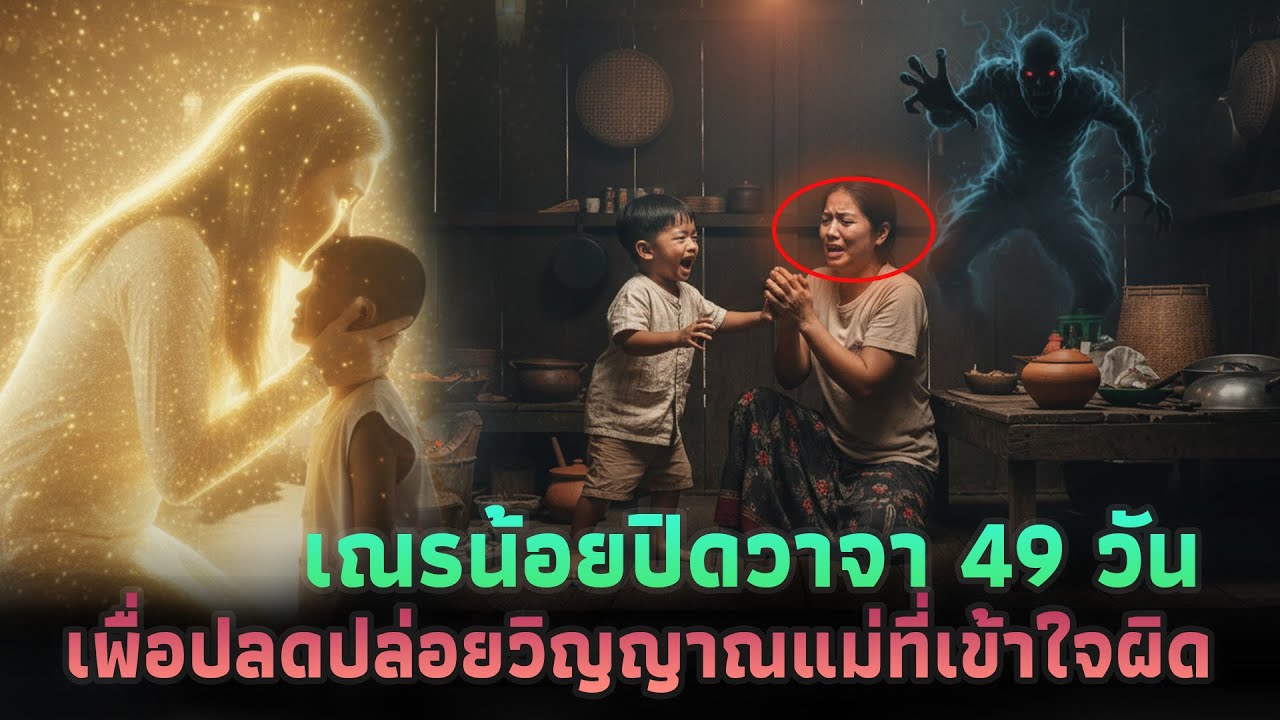 เณรน้อยปิดวาจา 49 วัน เพื่อปลดปล่อยวิญญาณแม่ที่เข้าใจผิด | สัจธรรมชีวิต