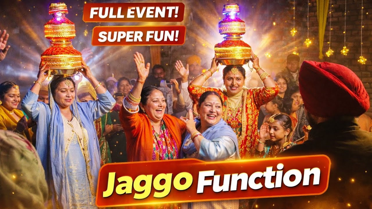 Full Jaggo Function Night | Punjabi Wedding Celebration 🎉🔥