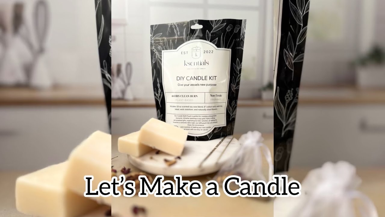Candle Making Kit Refill Set /  DIY Soy Candles at Home / Refill & Reuse Your Favorite Jars!