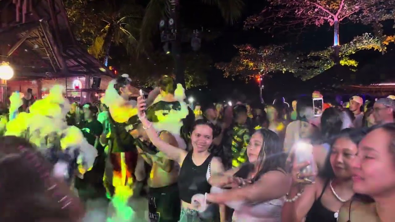 Siargao beach club foam party part 1 #siargao #party  #beachparty #foamparty