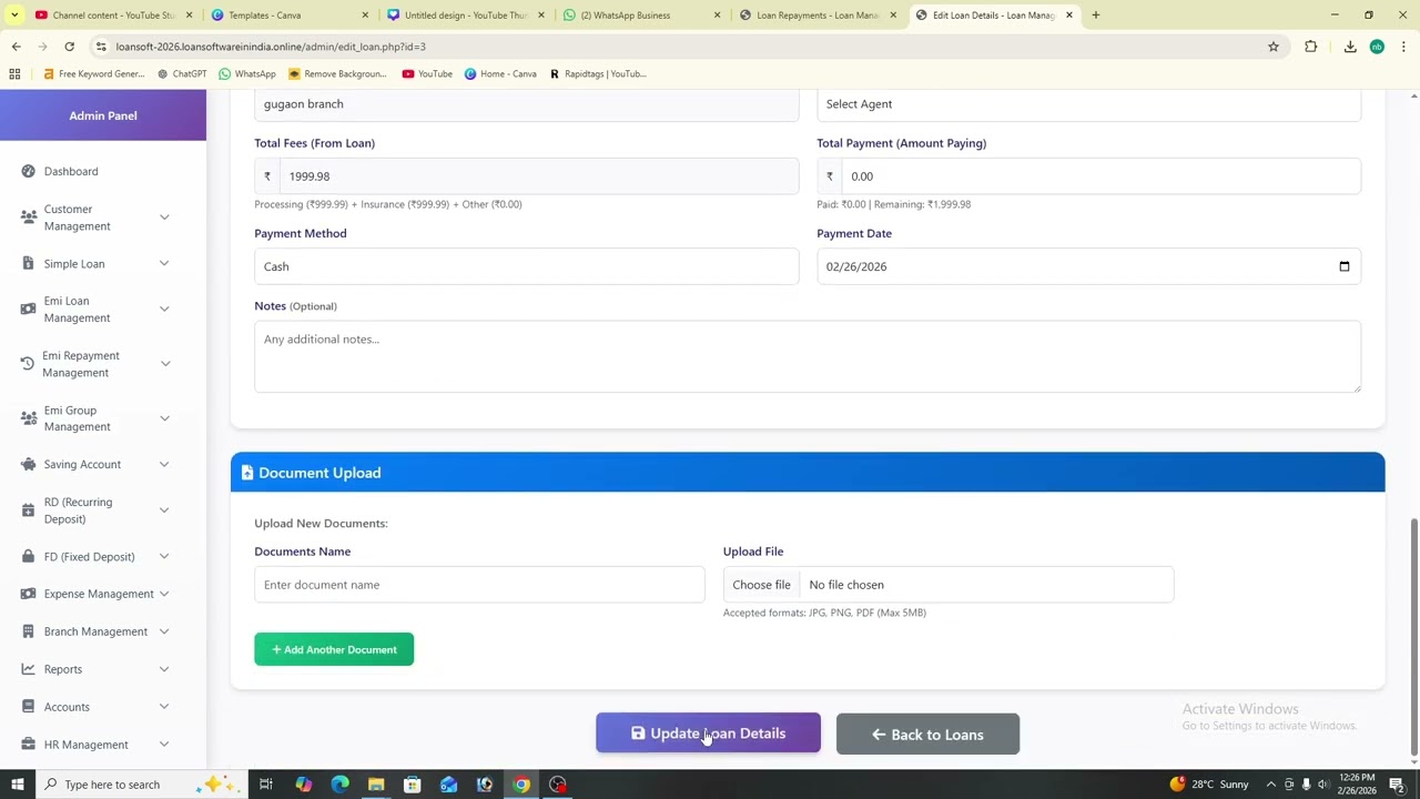 Loan Management System Software Demo | Complete Microfinance Solution| Part-5|