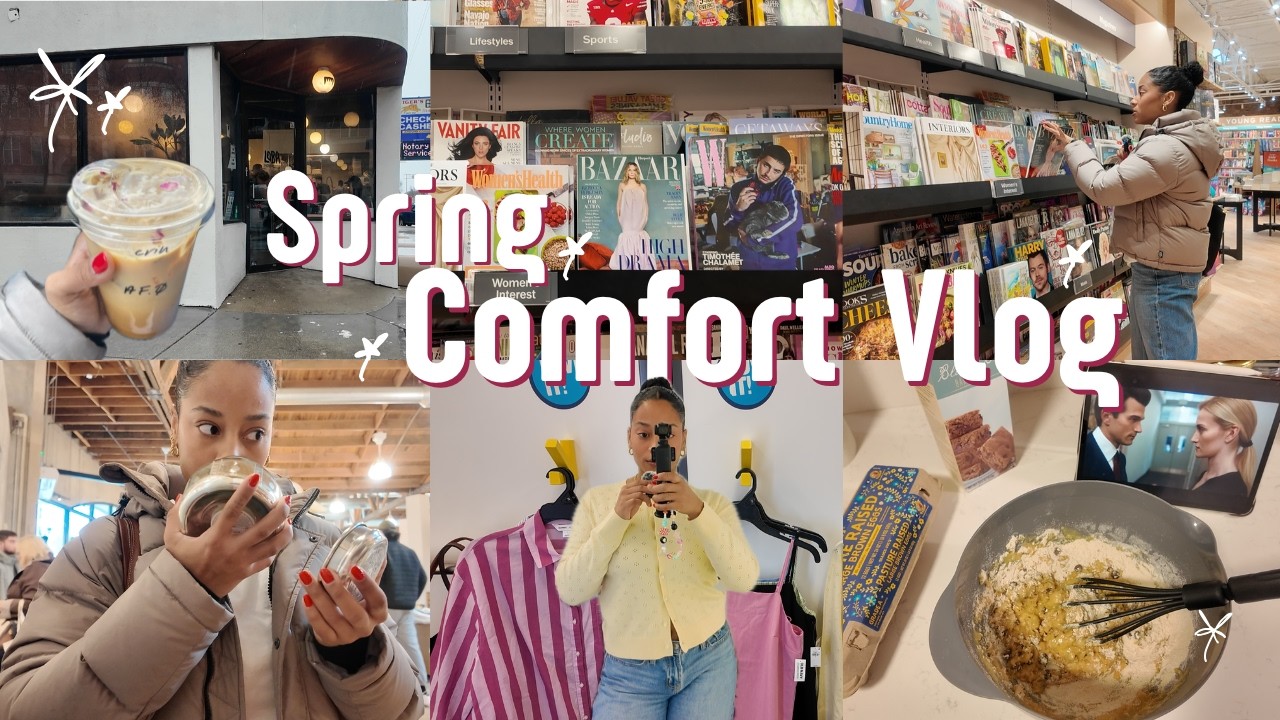 Весенний уютный видеоблог: посещение нового кафе, журналы, шопинг, выпечка и многое другое! 🎀