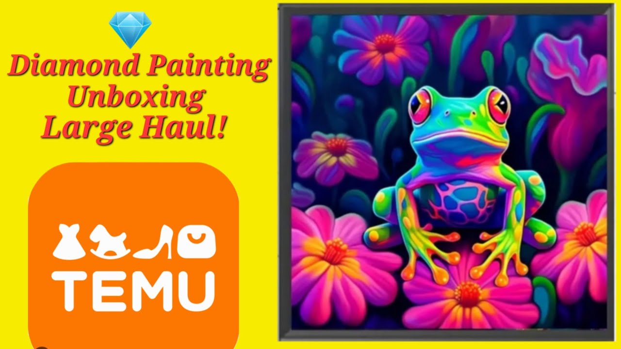✨️Diamond Painting Unboxing💎 #diamondpainting #temu #unbagging #capcut #artsandcrafts