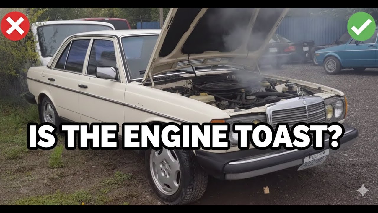 Посмотрите это видео ПЕРЕД покупкой дизельного Mercedes! (Проверка на прорыв газов)