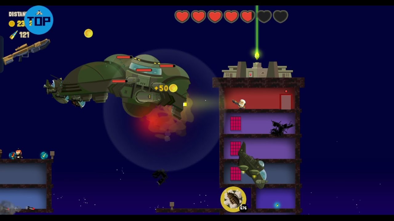 Aliens spaceships,robo gorilla and big boss all fight with me in aliens drive me crazy 
