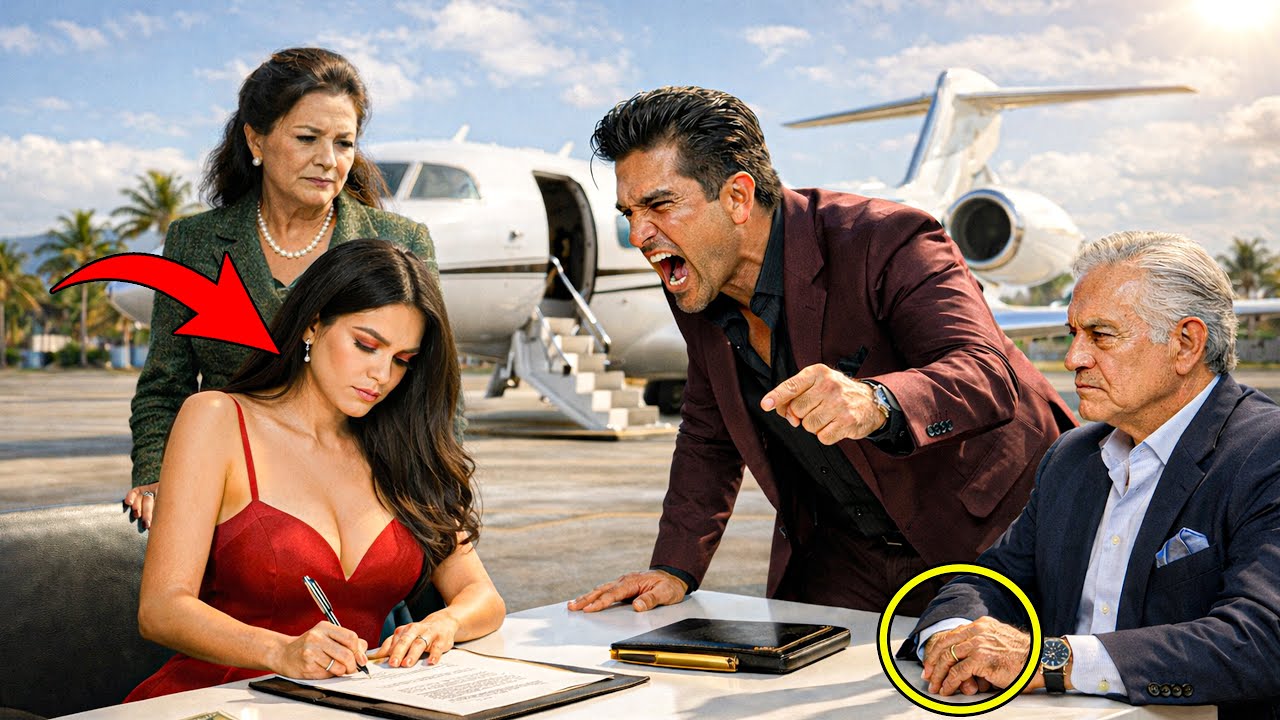 Firmó el divorcio en silencio… y dejó a todos en shock al llegar en el jet del billonario