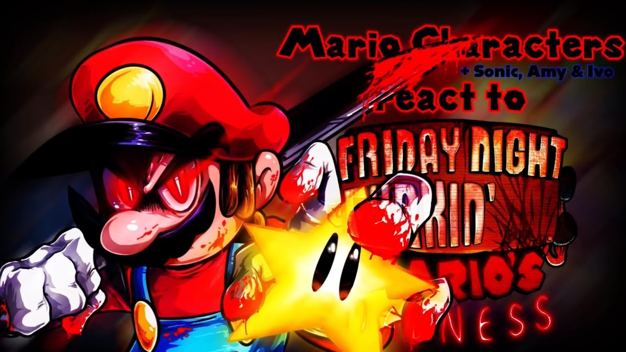 Mario Characters + Sonic, Amy & Ivo react to Mario Madness V2 || Part Content Cosmos
