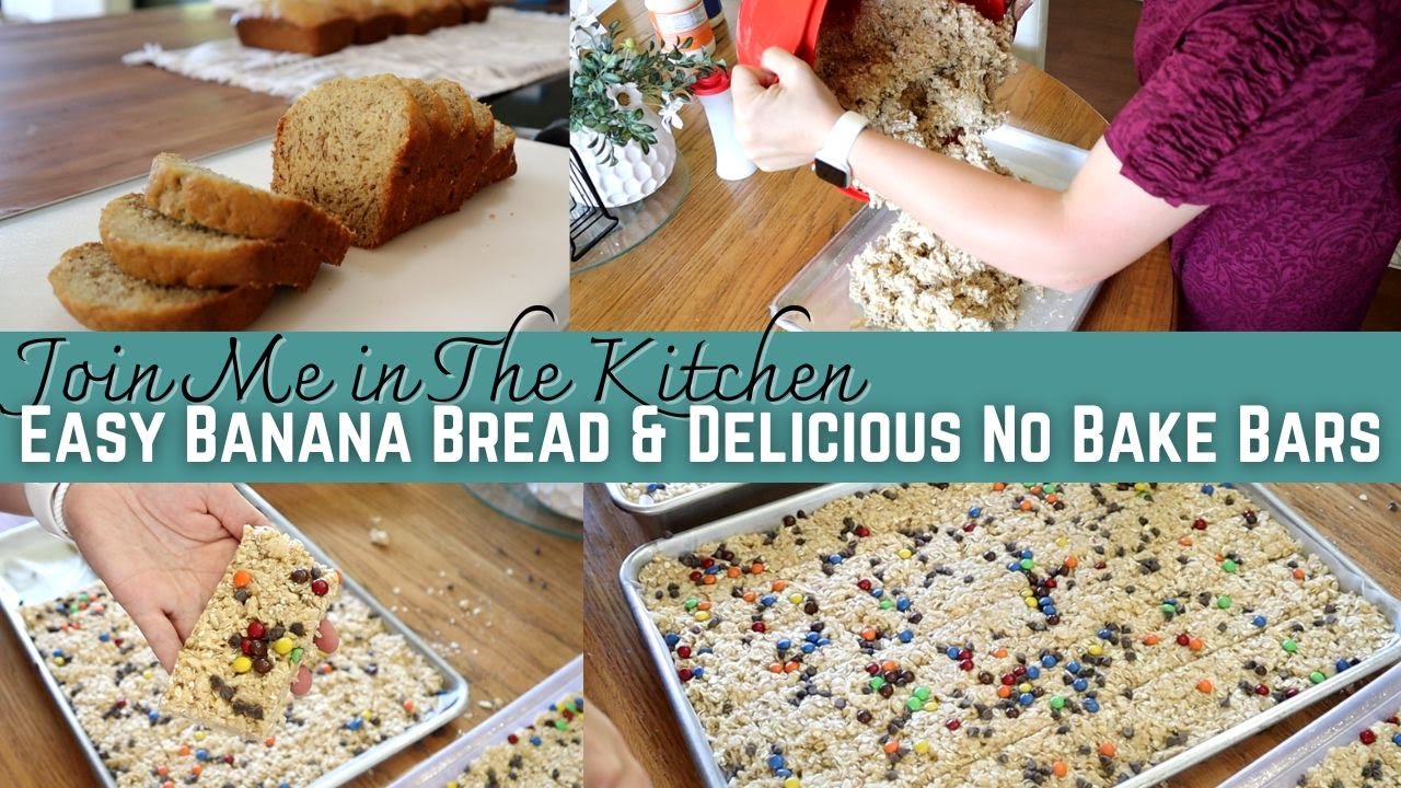 Bake Easy Banana Bread & Irresistible Granola Bars