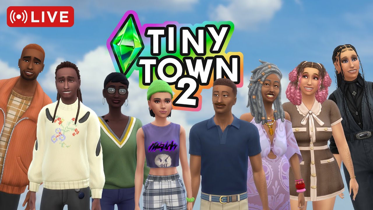 🔴LIVE Playing more Sims 4 | Playing Tiny Town 2 Challenge Billie & Mandy (47)
