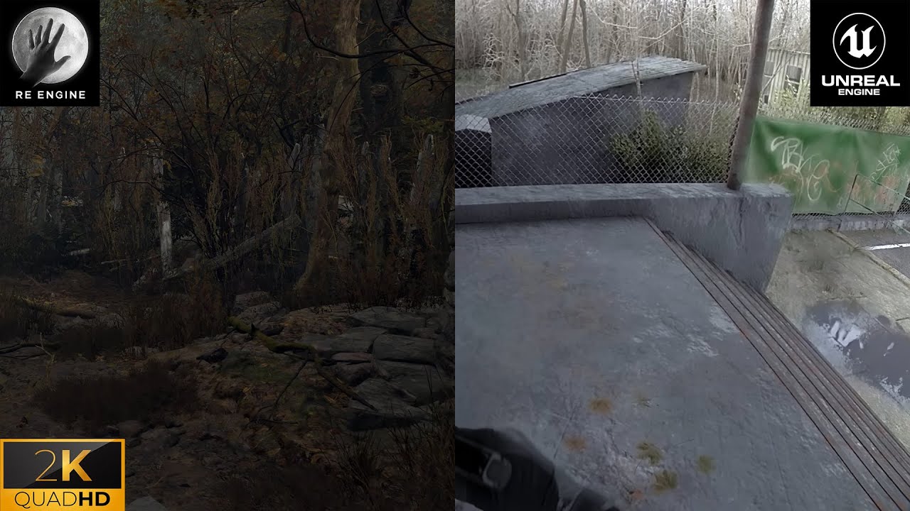 UE vs. RE (Unreal Engine 5 vs. RE Engine) Graphics
