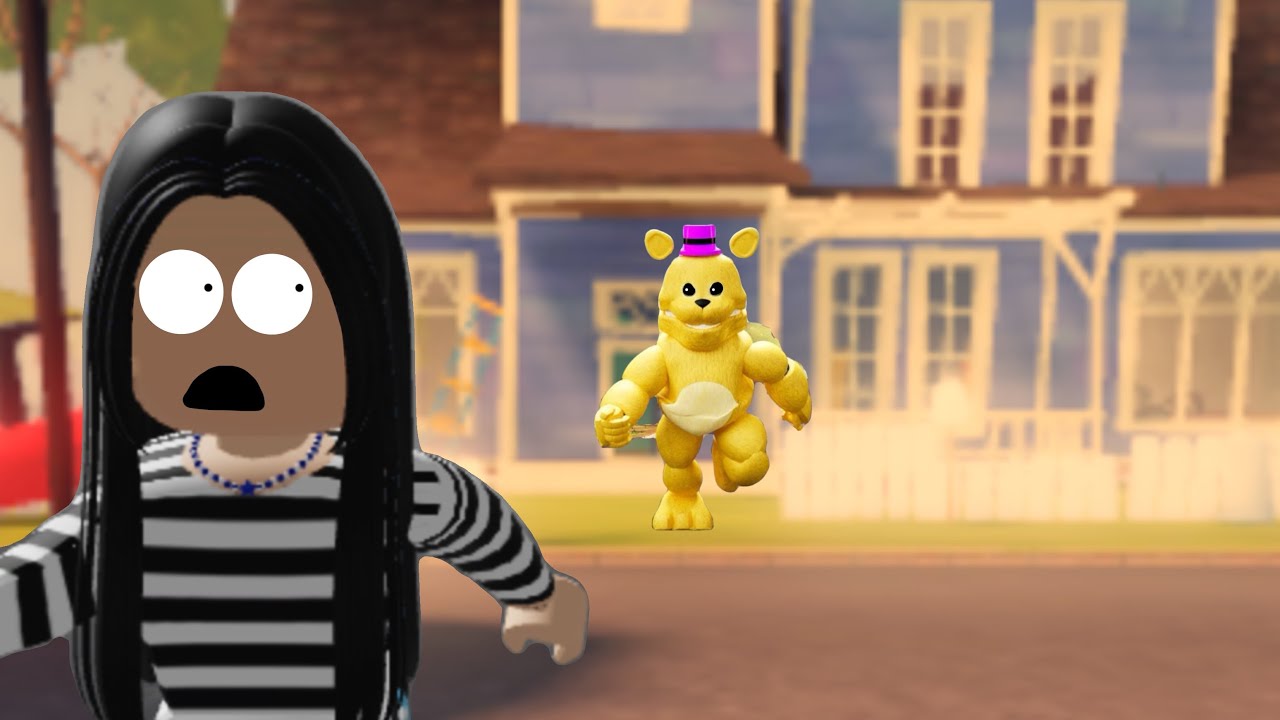 Playing Hello Neighbor With Fredbear in Roblox… [HE’S FAST]