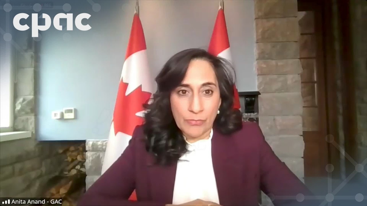 Foreign Minister Anita Anand holds a news conference from Türkiye – March 17, 2026
