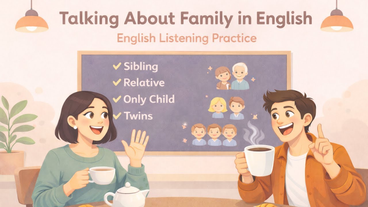 Talking About Family in English 👨‍👩‍👧‍👦 | English Listening Practice | Episode 5