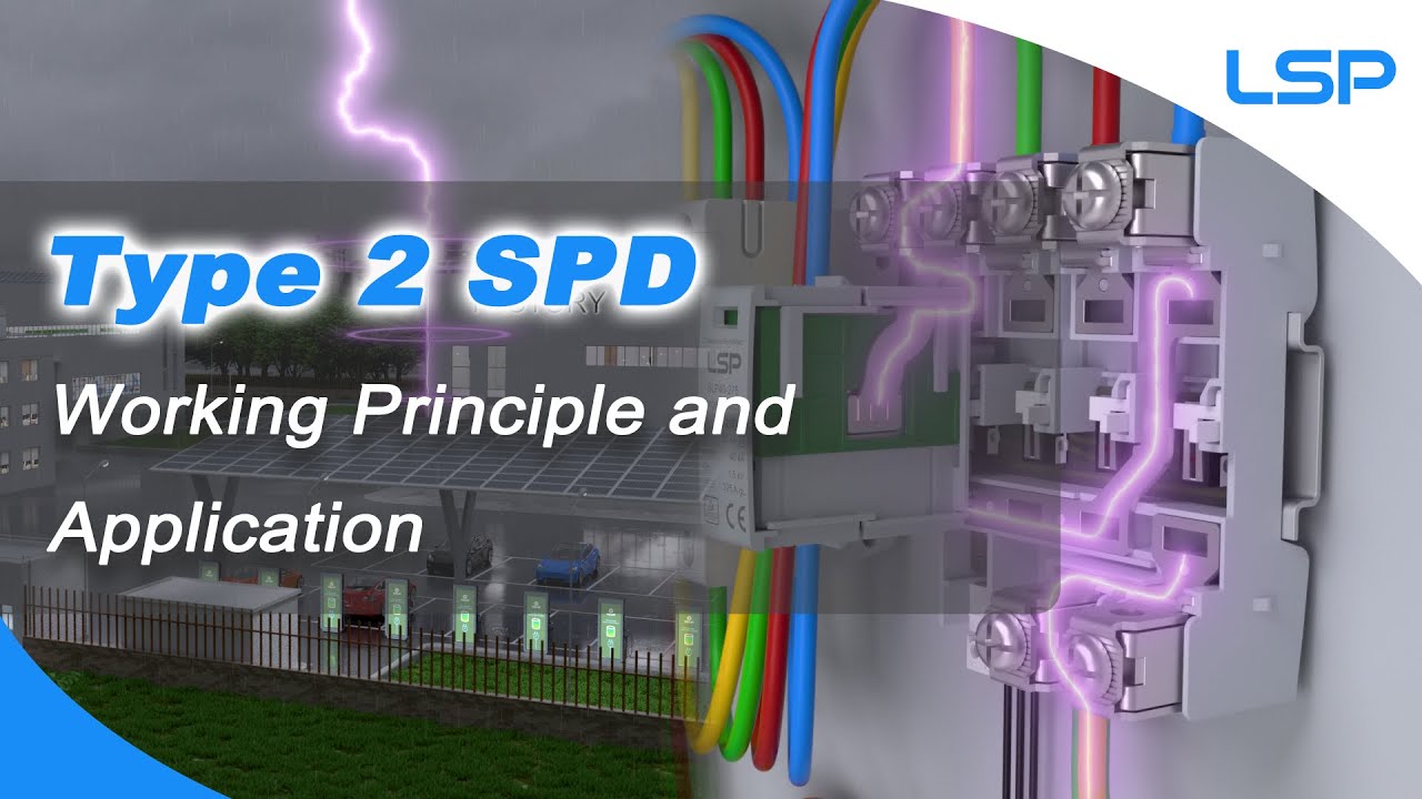 AC Type 2 Surge Protector Device SPD Working Principle and Installation