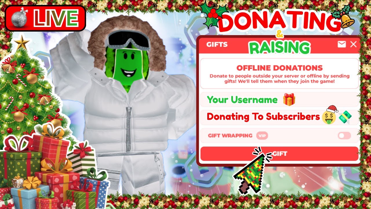 🔴LIVEMAS🔴DAY 19 & 20/25  🎅🎄 Raising & Donating To Subs On Pls Donate 🤑💸 (TTS ON)