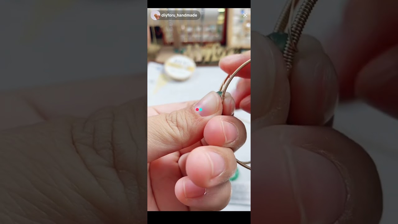 Step by step How to make a Bangle with spring coil and lace 