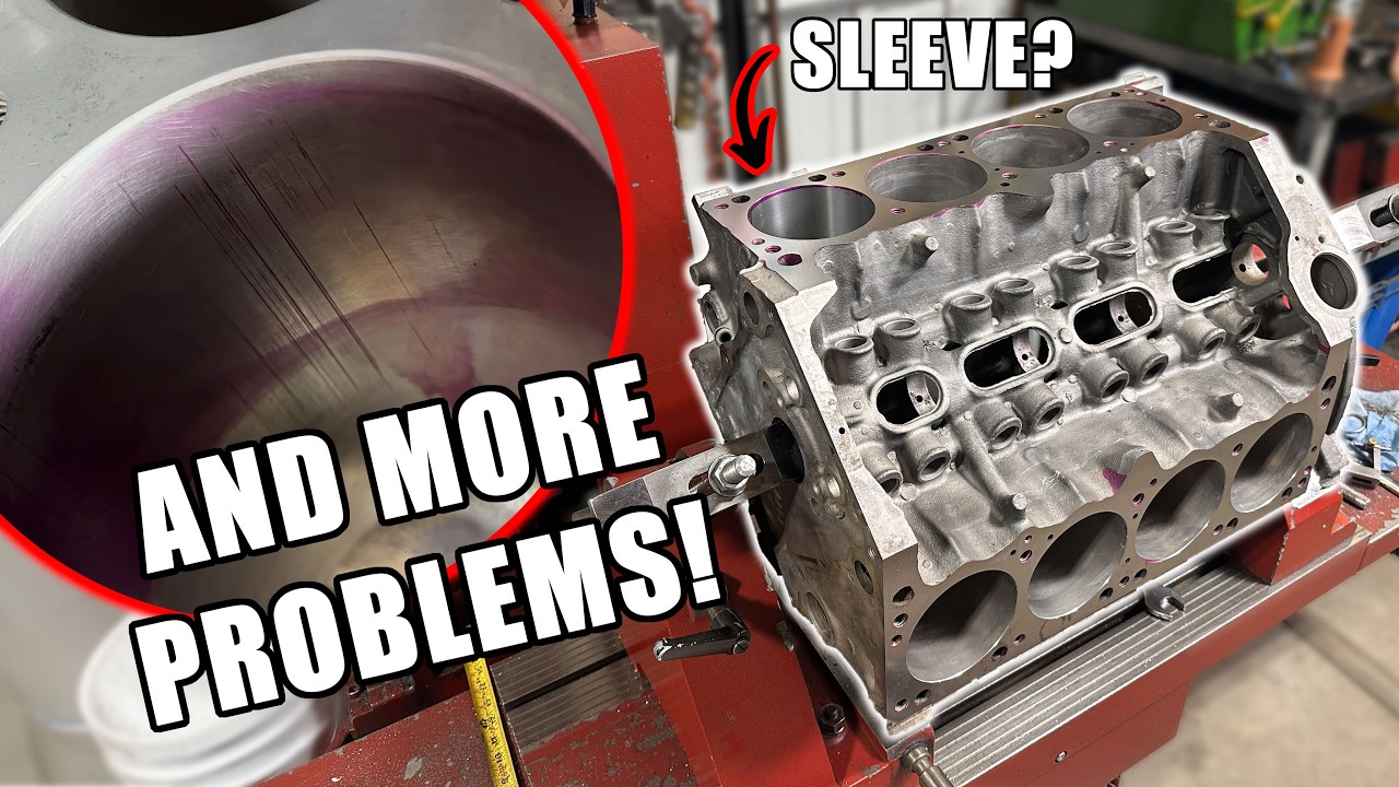 A SCORED Cylinder Means A SLEEVE For Customer's Engine Block
