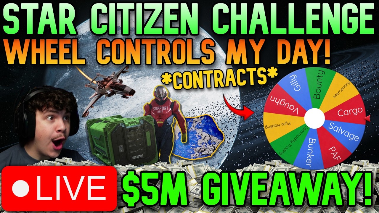 🔴LIVE - Star Citizen🔴Wheel Decides My Contracts Challenge!🔴PTU WAVE 1🔴$200 July 4th Giveaways!🔴