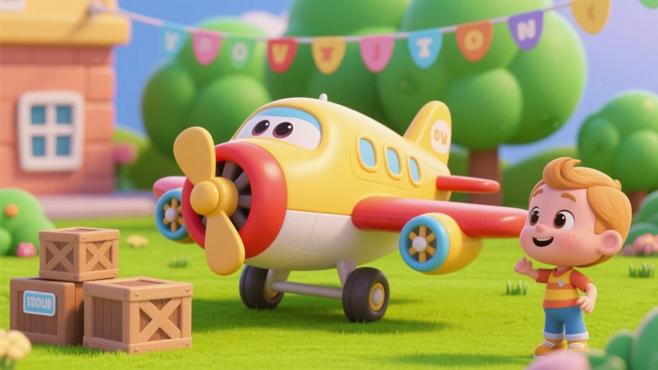 Preschool Cargo Plane Toy Song – Fun Learning Song | Kids Nursery Rhyme