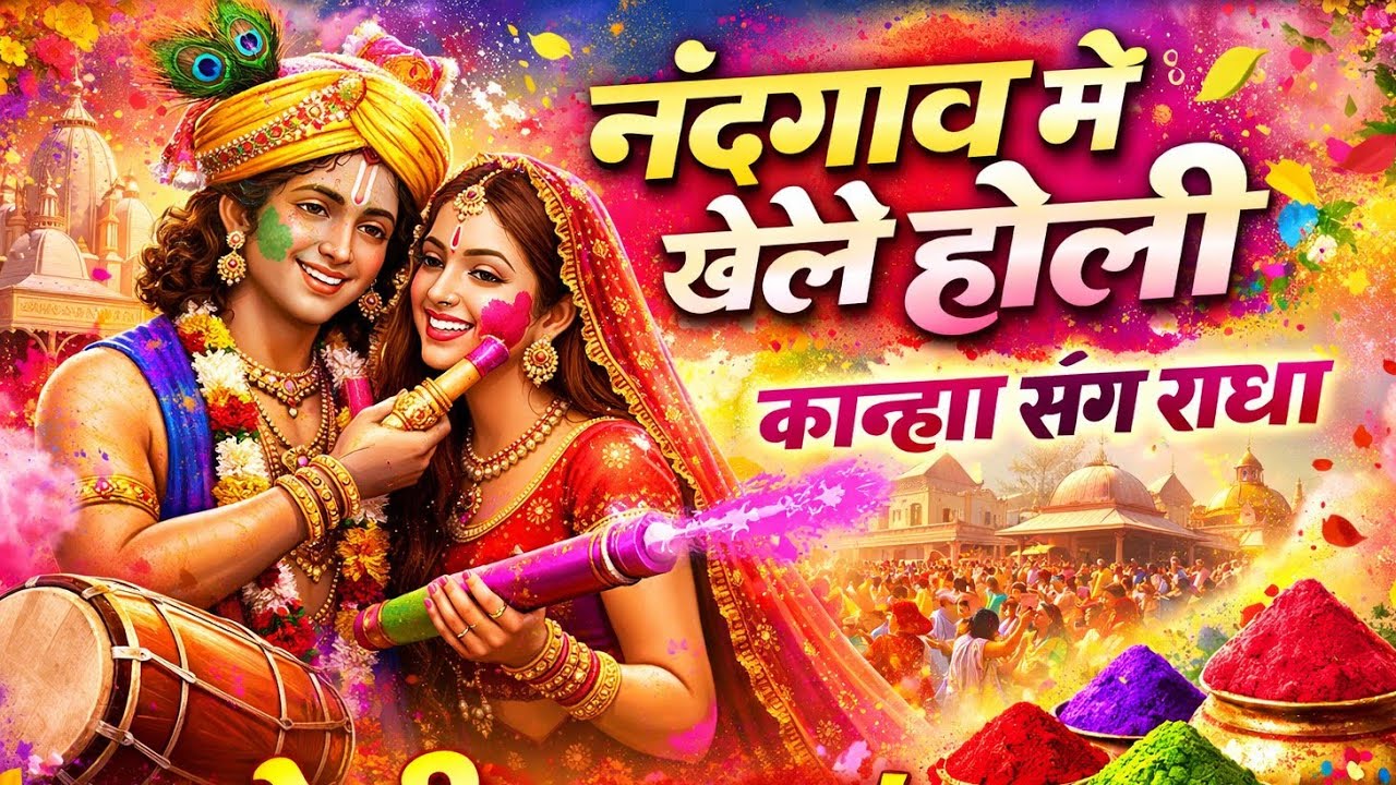 Nandgaon Me Khele Holi | Kanha Sang Radha | Holi DJ Remix 2026 | Latest Braj Holi Song