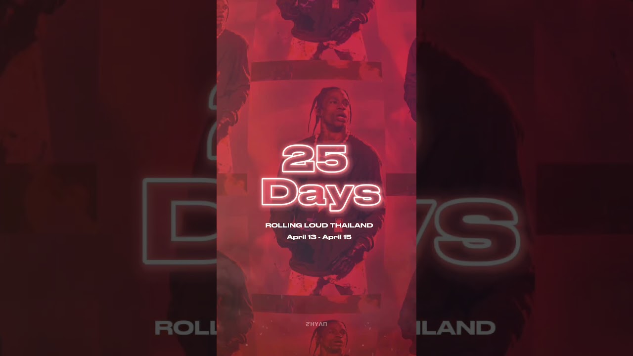 1st ever @rollingloud in Asia 🌏 ( Rolling Loud TH)25 more days to go 🗓️  #rollingloud