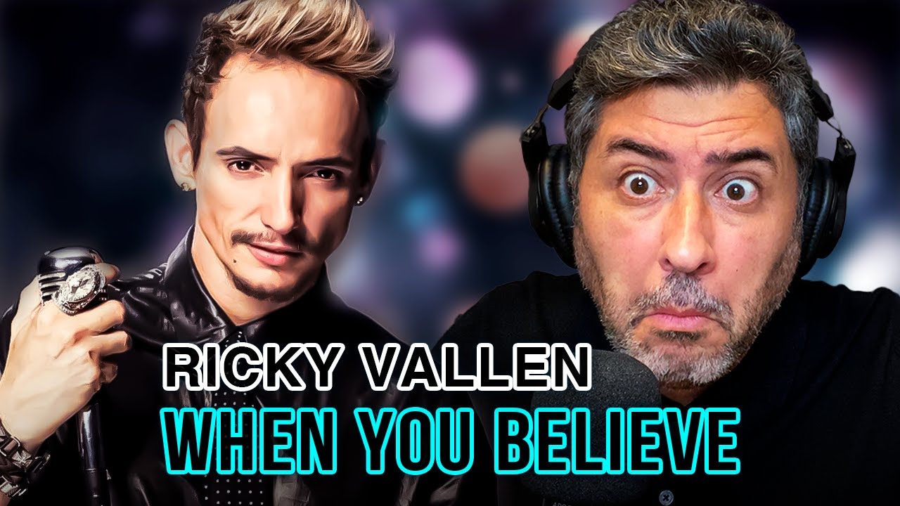 RICKY VALLEN - WHEN YOU BELIEVE | Vocal coach REACTION & ANÁLISE | Rafa Barreiros