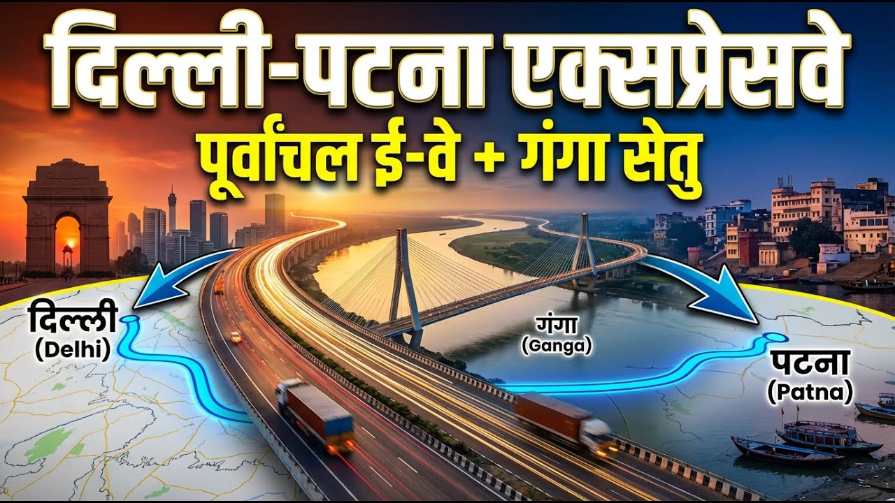 Delhi-Patna Expressway | Delhi से Bihar की दूरी होगी आधी? Full Update